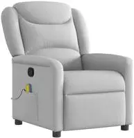 vidaXL Massagesessel Wolkengrau Stoff