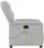 vidaXL Massagesessel Wolkengrau Stoff (4015615)