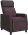 vidaXL Massage-Relaxsessel, Stoff, dunkelbraun