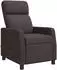vidaXL Massage-Relaxsessel, Stoff, dunkelbraun