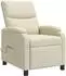 vidaXL Massage-Relaxsessel, creme, Kunstleder