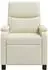 vidaXL Massage-Relaxsessel, creme, Kunstleder