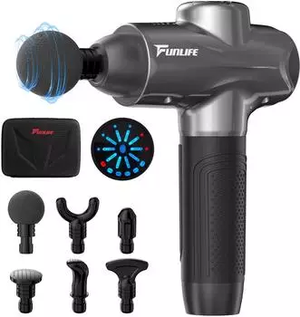 FunLife M6 Massagepistole 12mm Hub, 3200RPM, 6 Massagek&ouml;pfe, USB-C (M6)