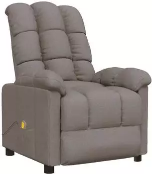vidaXL Massagesessel Taupe Stoff (289814)