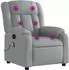 vidaXL Massagesessel Hellgrau Stoff (373586)