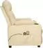 vidaXL Massagesessel Elektrisch Creme Stoff (3098836)