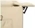 vidaXL Massagesessel Elektrisch Creme Stoff (3098836)