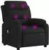 vidaXL Massage-Relaxsessel schwarzer Stoff (3206142)