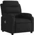 vidaXL Massage-Relaxsessel schwarzer Stoff (3206142)