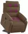 vidaXL Massagesessel mit Aufstehhilfe, braun, Stoff (3204996)