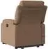 vidaXL Massagesessel mit Aufstehhilfe, braun, Stoff (3204996)