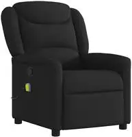 vidaXL Massagesessel Schwarz Stoff