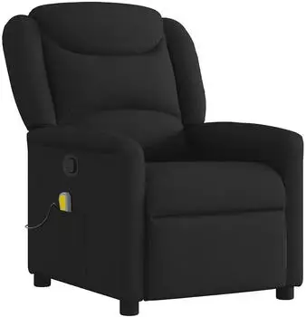 vidaXL Massagesessel Schwarz Stoff (4015608)