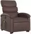 vidaXL Massagesessel mit Aufstehhilfe Elektrisch Braun Kunstleder (3204063)