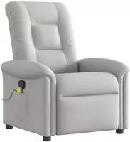 vidaXL Massagesessel Wolkengrau Stoff