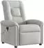 vidaXL Massagesessel Wolkengrau Stoff (4015635)
