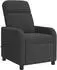 vidaXL Massage-Relaxsessel dunkelgrau Bouclé