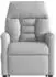 vidaXL Massagesessel mit Aufstehhilfe Elektrisch Wolkengrau Stoff (3303071)