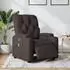 vidaXL Massagesessel Elektrisch Dunkelbraun Stoff (3204703)