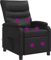 Massage Relaxsessel Schwarz Kunstleder Vidaxl
