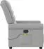 vidaXL Massagesessel Wolkengrau Stoff (4015655)