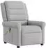 vidaXL Massagesessel Wolkengrau Stoff (4015655)