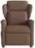 vidaXL Massagesessel Braun Stoff (4015590)