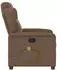 vidaXL Massagesessel Braun Stoff (4015590)