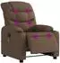 vidaXL Massagesessel Elektrisch Braun Stoff (3206640)