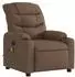vidaXL Massagesessel Elektrisch Braun Stoff (3206640)