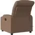 vidaXL Massagesessel Elektrisch Braun Stoff (3206640)
