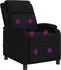 vidaXL Massage-Relaxsessel, schwarz, Stoff