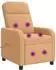 vidaXL Massage-Relaxsessel, beige, Bouclé