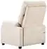 vidaXL Elektrischer Massagesessel, Stoff, creme (3074099)