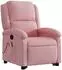 vidaXL Massagesessel mit Aufstehhilfe, rosa, Samt