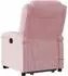 vidaXL Massagesessel mit Aufstehhilfe, rosa, Samt