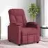 vidaXL Massagesessel weinrot Stoff (339095)