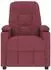 vidaXL Massagesessel weinrot Stoff (339095)