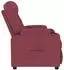vidaXL Massagesessel weinrot Stoff (339095)