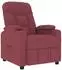 vidaXL Massagesessel weinrot Stoff (339095)