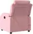 vidaXL Massagesessel Elektrisch Rosa Samt (3205085)