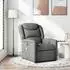 vidaXL Massagesessel Dunkelgrau Stoff (4015607)