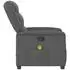 vidaXL Massagesessel Dunkelgrau Stoff (4015607)