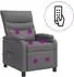 vidaXL Massage-Relaxsessel grau, Kunstleder (42034904)