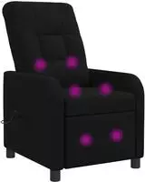 vidaXL Massage Relaxsessel Schwarz Stoff