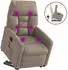 vidaXL Massagesessel mit Aufstehhilfe Taupe Mikrofasergewebe (3303094)