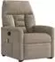 vidaXL Massagesessel mit Aufstehhilfe Taupe Mikrofasergewebe (3303094)