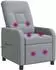 vidaXL Massage-Relaxsessel hellgrau, Stoff (42035033)