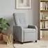 vidaXL Massage-Relaxsessel hellgrau, Stoff (42035033)