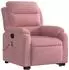 vidaXL Massagesessel mit Aufstehhilfe Rosa Samt (3205107)